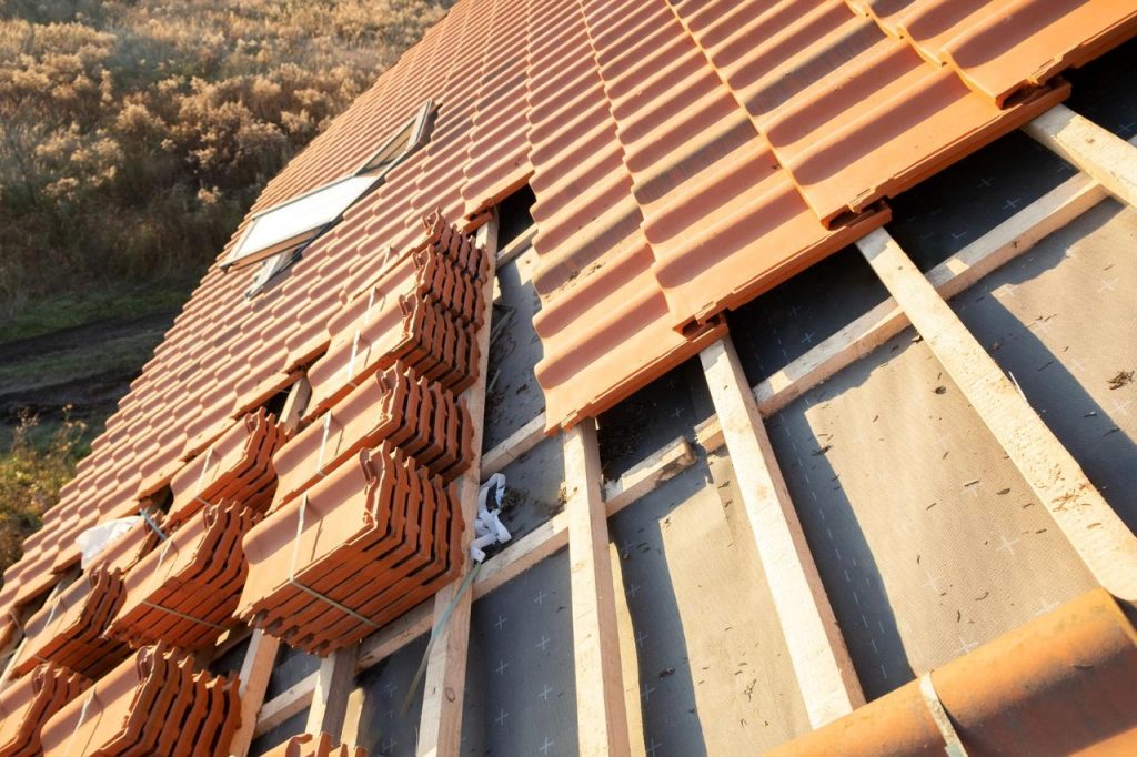 Pose de liteaux et couverture