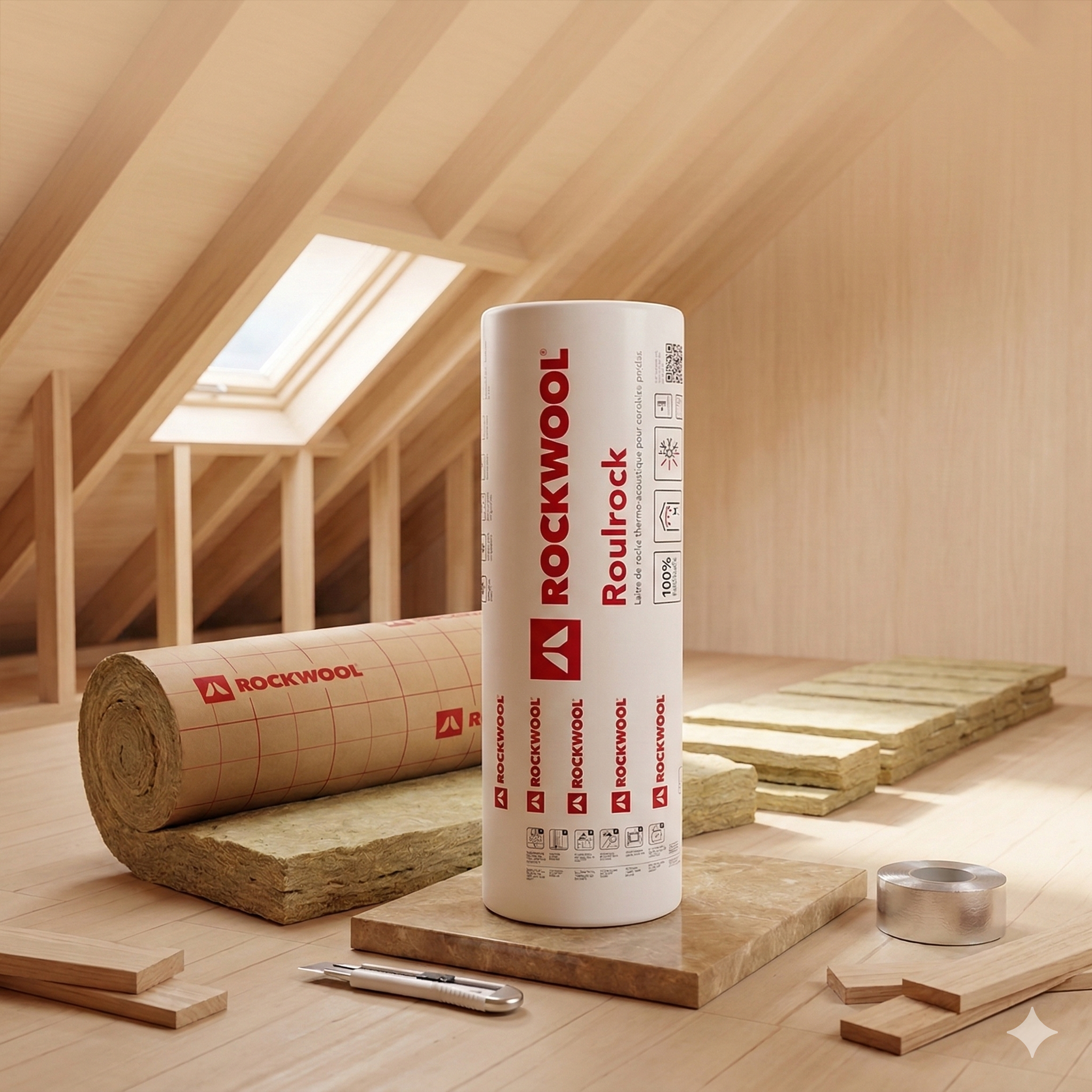 Isolation en rouleaux