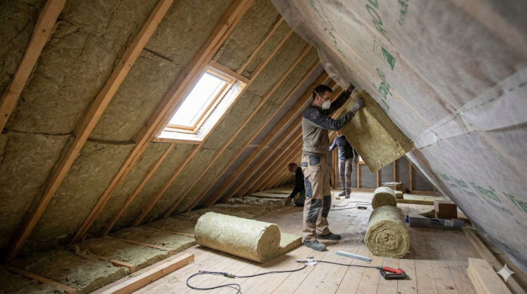 Isolation de combles perdus et sous rampants par D&D Service